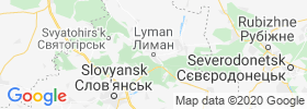 Krasnyy Lyman map